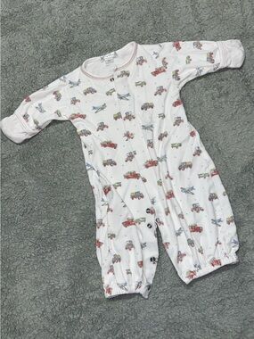 Newborn Button Up Transportation Romper